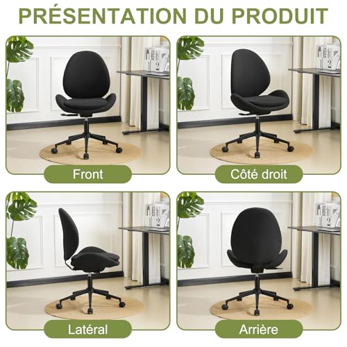 Chaise de coiffeuse et bureau pour une chambre élégante
