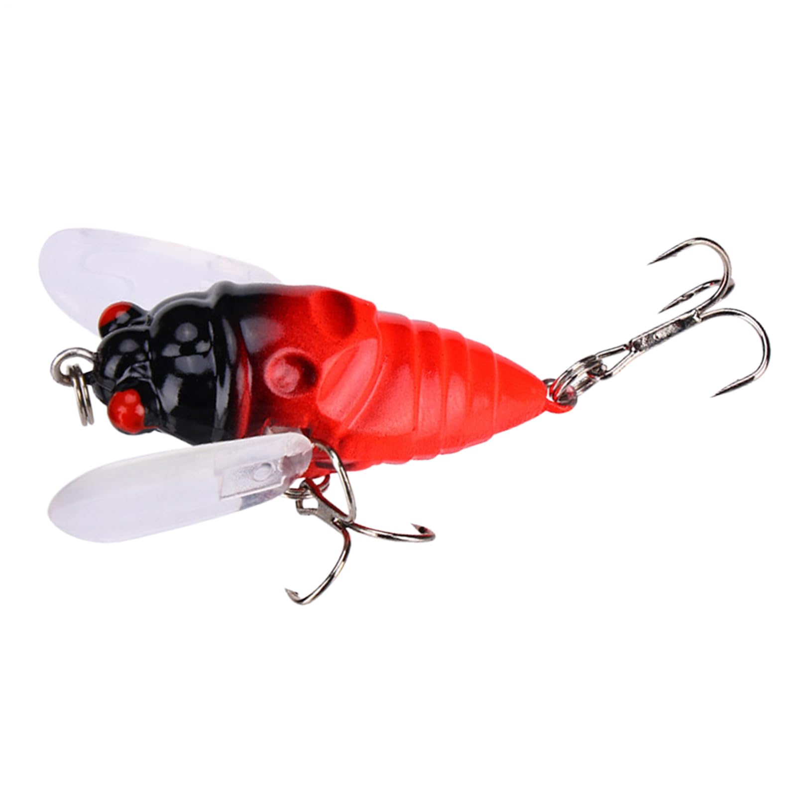 Cigada simulando esche di pesce,falsa esca cicala, affrontare un gancio forte attraente con il suono, accessori per attrezzatura da pesca, esche di pesce basso per gli uomini, all'aperto, acqua s