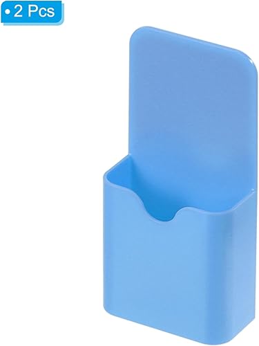 Miniatura 3 de PATIKIL Soporte magnético para bolígrafo para refrigerador, paquete de 2 marcadores de borrado en seco de 4.724 x 2.244 in, organizador de tazas