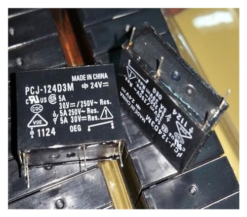 Relé de 4 pines PCJ-112D3M y PCJ-124D3M con capacidad de 12V 24V y 3A 5A