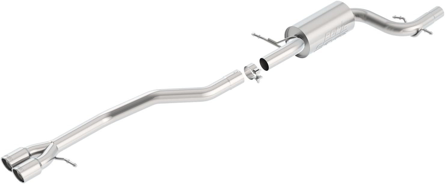 BORLA 140472 Cat-Back Performance Exhaust System for 2012-2018 Volkswagen Jetta GLI MK6 2.0L 4 Cyl. Turbo/ 2014-2018 1.8L Turbo Automatic/Manual Transmission Front Wheel Drive 4 Door.