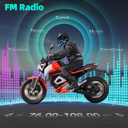 Intercomunicador de moto sin interferencias Bluetooth 5.4 y audio Hi-Fi 500m 6