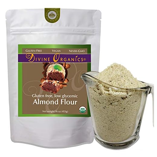 16 oz Organic Almond Flour Powdered Gluten Free Low Glycemic Non-GMO by Divine Organics
