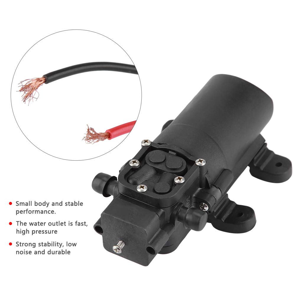 Pilipane Compact 12V Electric Water Pump, High Pressure Diaphragm Pump for a griculture and Aquaculture