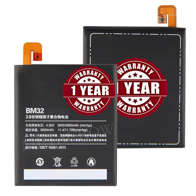 Image of Original BM32 Battery Compatible for Xiaomi Mi 4 - (3080mAh) - 1 Year Warranty JK1
