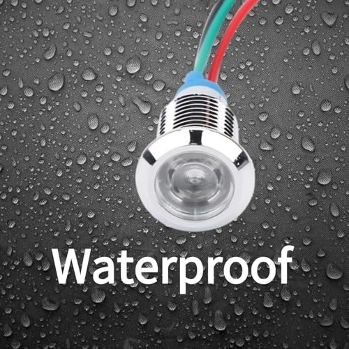 Hilitand 4 Sets LEDs Red and Green 10mm Impermeables miniatura 2