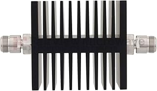 SA18NFNF50W-50 50 dB Fixed Attenuator N Female (Jack) to N Female (Jack) Directional Up to 6 GHz Rated to 50 Watts, Heatsink Body, 1.3 VSWR