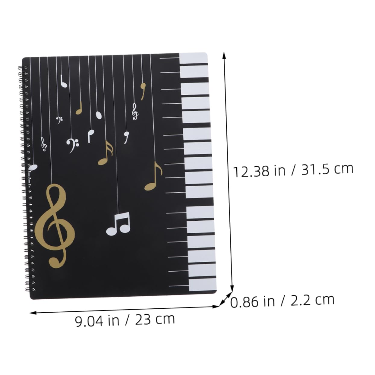 Toyvian Sheet Music Folder File Paper Storage A4 Size Music Binder for Musicians Comfort Grip and Design