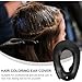 FOMIYES Silicone Ear Covers Waterproof Ear Protectors for Hair Dyeing Washing Showering Reusable Hair Styling Tool Black 3.12X1.95 Inches