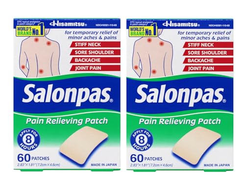 Salonpas Pain Relieving Patch, Extra Strength Topical Analgesic, 60 Ct - Detailed View