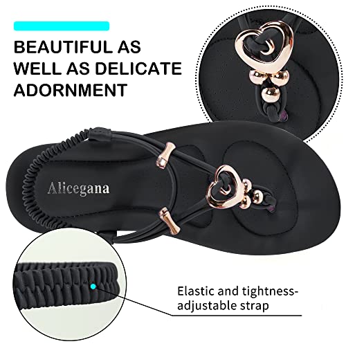 Women's Summer Sandals Beach Bohemian Beaded Ankle Walking Strap Casual Flip Flops Ladies Sexy Flats Comfortable Shoes3