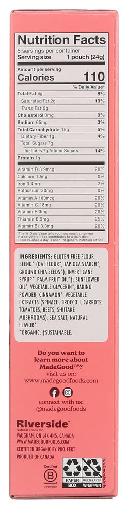 MADEGOOD Organic Soft Baked Mini Snickerdoodle Cookies, 4.25 OZ