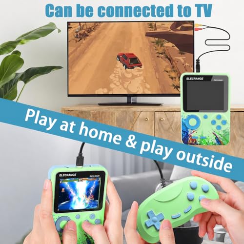 Image of Video Game for Kids 500 in 1 Retro Game Box with 3 in Display ,Handheld Game Box with TV Output Can Play On TV, Games Like Contra, Tank Etc (Multicolour) (G5 with Remote)