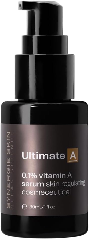 Synergie Skin - Ultimate A, Antioxidant Night Serum with Pure Retinol, Retinol Serum for Face, Vitamin A Serum with Witch Hazel, Anti Wrinkle Serum for All Skin Types, 30 ml
