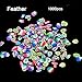 1000pcs/pack Nail Art Fruit Flowers Feather DIY Design Slices Decoration Acrylic Beauty Polymer Clay Nail Sticker Tool-Feather