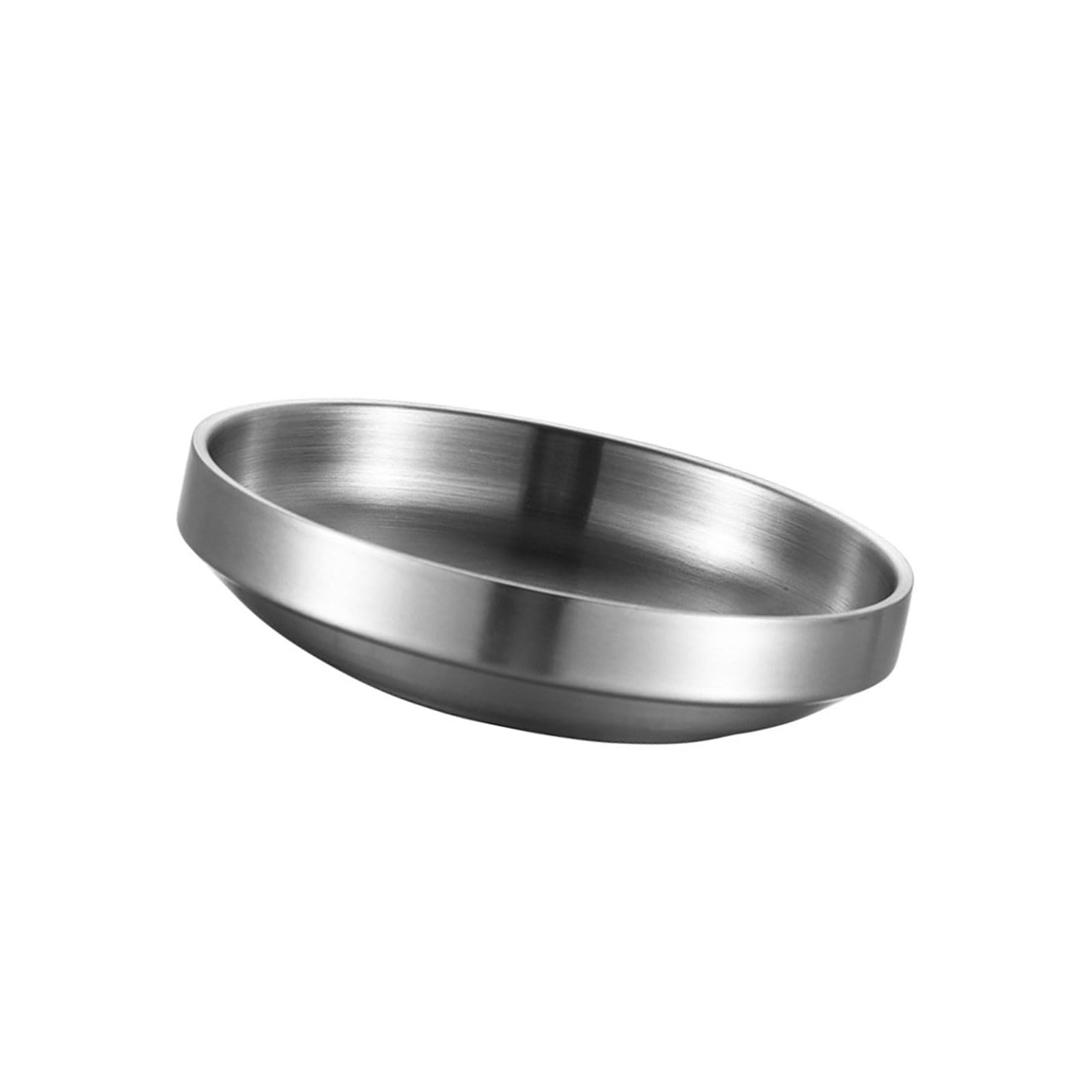 Yhplxyuus Stainless Steel Snacks Plate Kimchi for Nut Fruits and Dips for Casual Dining and Entertaining Guests Gathering Stainless Steel Plate