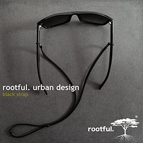 rootful.® URBAN - brillenband - brillenketting van leer 2-pack (bruin & zwart) voor zonnebrillen en leesbrillen… - Image 5