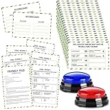 Humyoun Family Reunion Friendly Feud Game with 2 Answer Buzzers, Feud Cards for Game Night Fun Trivia Quiz for Party Groups Team Building(Colorful, Family)