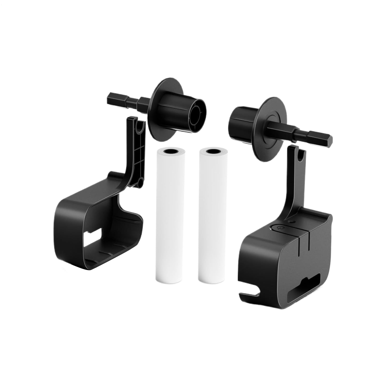 Supporto Per Stampante E 2 Rotoli Di Carta Termica, Accessori Per Stampanti Da Ufficio Portatile Per Viaggi, Casa E Ufficio, Supporto Per Stampante Mobile, Supporto Per Stampante