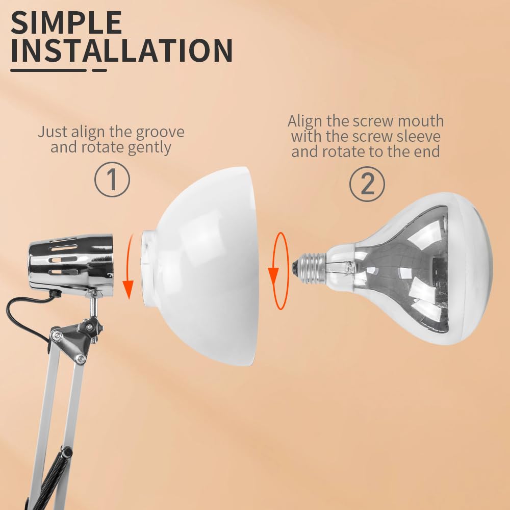 DUEBEL Speisenwärmer Elektrisch Lampe – Warmhaltelampen für Speisen, Perfekte Gastro Wärmelampe für Buffet & Catering | Ideal für Restaurants, Feste & Imbissstände