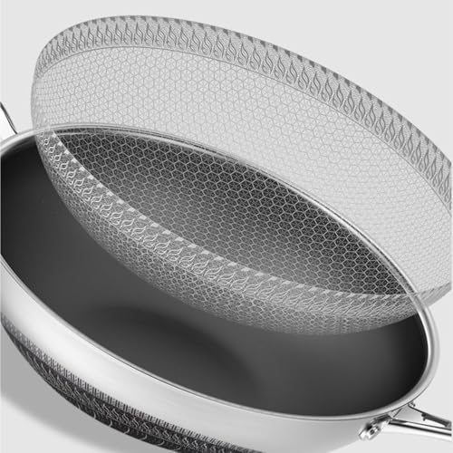Wok de acero inoxidable 316 texturizado 30 cm miniatura 4