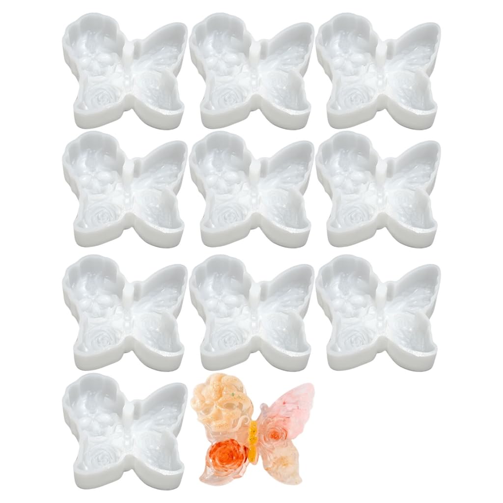 10 moldes delicados de fundición a mano para velas, moldes de silicona para manualidades, moldes delicados 3D, moldes para decoración de velas