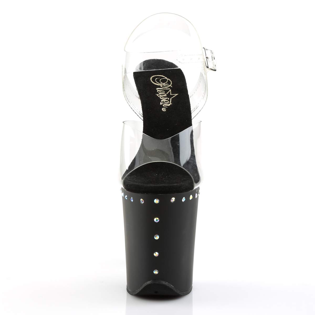 Pleaser FLAMINGO-808ABLS Clr/Blk Matte UK