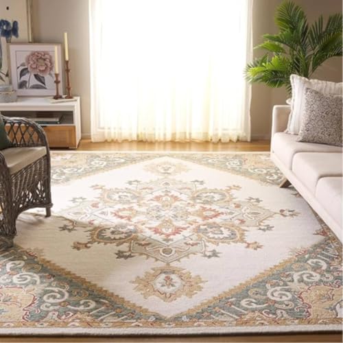Image of Sifa Carpet Crafted with Care: Premium Hand-Tufted Wool Carpets Royanna Traditional Design Handmade Area Rugs, for Your RoomColor Size 6x9 feet (180x270cm)