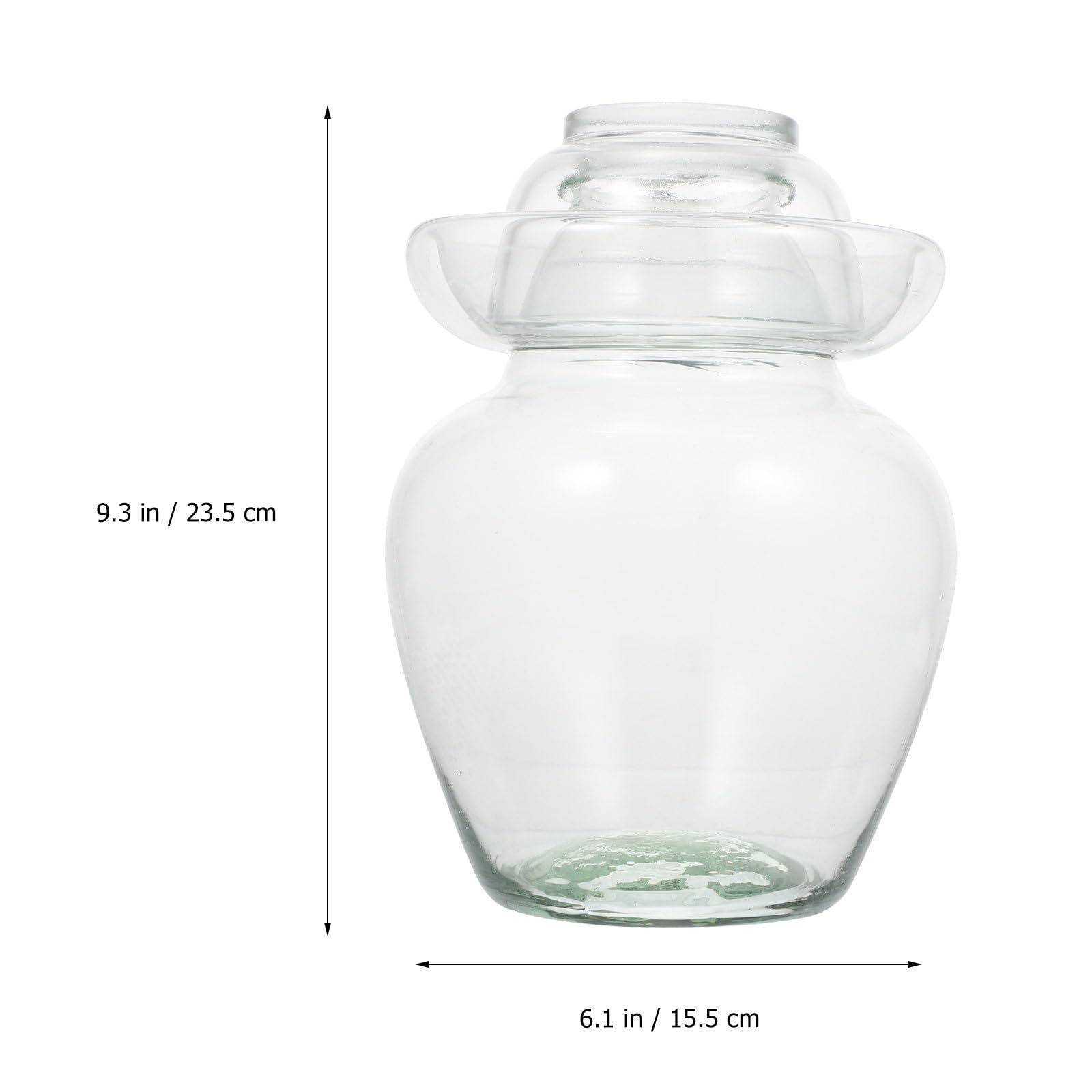 Tarro de Almacenamiento de Vidrio Gran Capacidad, Almacenamiento Sellado y Fácil de Limpiar, Adecuado para Cocina y Encurtidos Esquinas Redondeadas