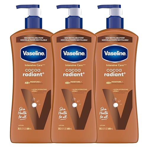 Vaseline Intensive Care™ Cocoa Radiant Body Lotion for dry skin with 48H moisture + ultra hydrating lipids 600 ml