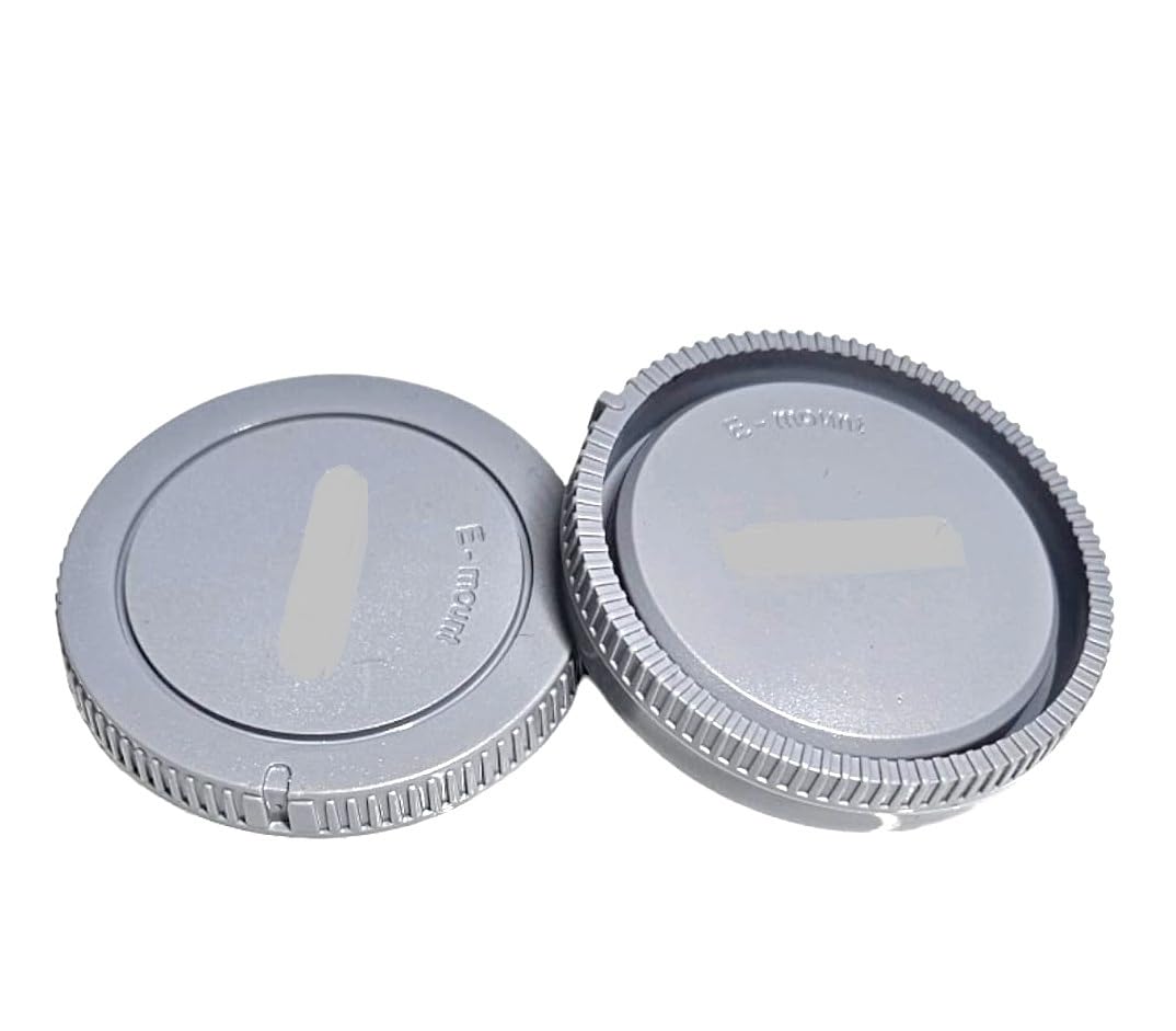 SHOPEE Rear Lens Cap & Camera Body Cap Cover for Sony E Mount A7 IV A1 ZV-1 ZV-E10 A7C A7R IV III A7 III II A7S III II A6600 A6500 A6400 A6300 A6100 (Grey)-image-36