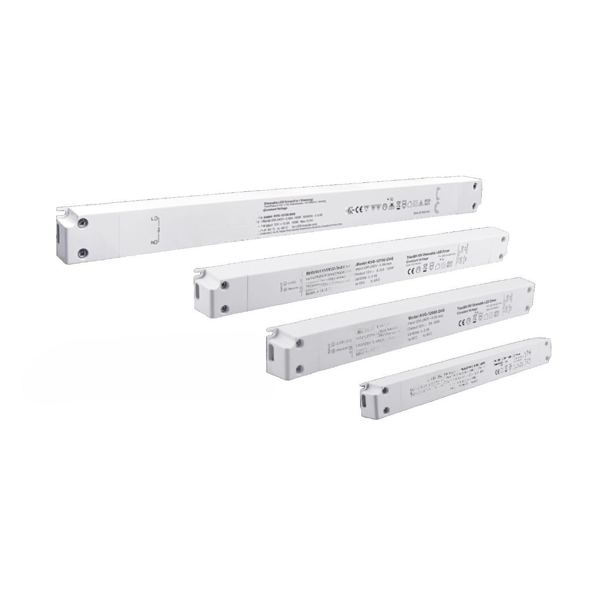 Tira de luz LED lineal for escalera, control del controlador, tiristor 0-10v, fuente alimentación atenuación(48V 30W)