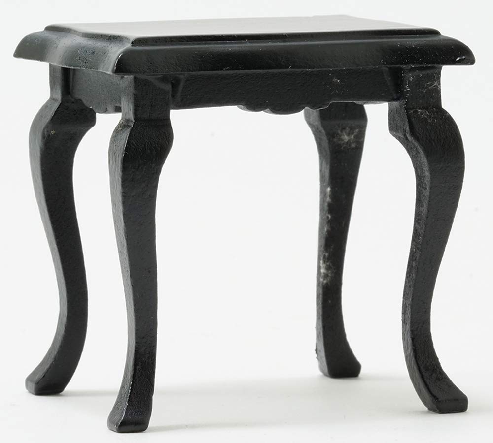 Dollhouse Miniature Side Table, Black