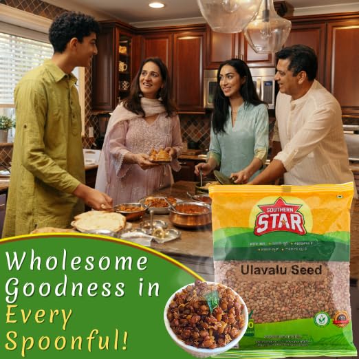 Image of Southern Star Premium Organic & Original Kulthi Dal 1 Kg, 500g*2 Ulavalu, kulath dal, Horse Gram, Kollu, Hurali Kalu, macrotyloma uniflorum, Kulthi Beans, Paruppu, gahat dal, Low GI index | Kidney Cleanser
