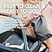 Boon Morph Baby Car Seat Cover and Car Seat Canopy - Water Resistant Car Seat Covers for Babies - Machine Washable - 1 Size Fits Most Baby Car Seats