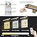 Wireless Picture Lights with Remote, Recgargeable Battery Painting Light Display Lamp with 3 Lighting Modes, Dimmable Dartboard Light with Timer for Frame Portrait Art, Metal Body