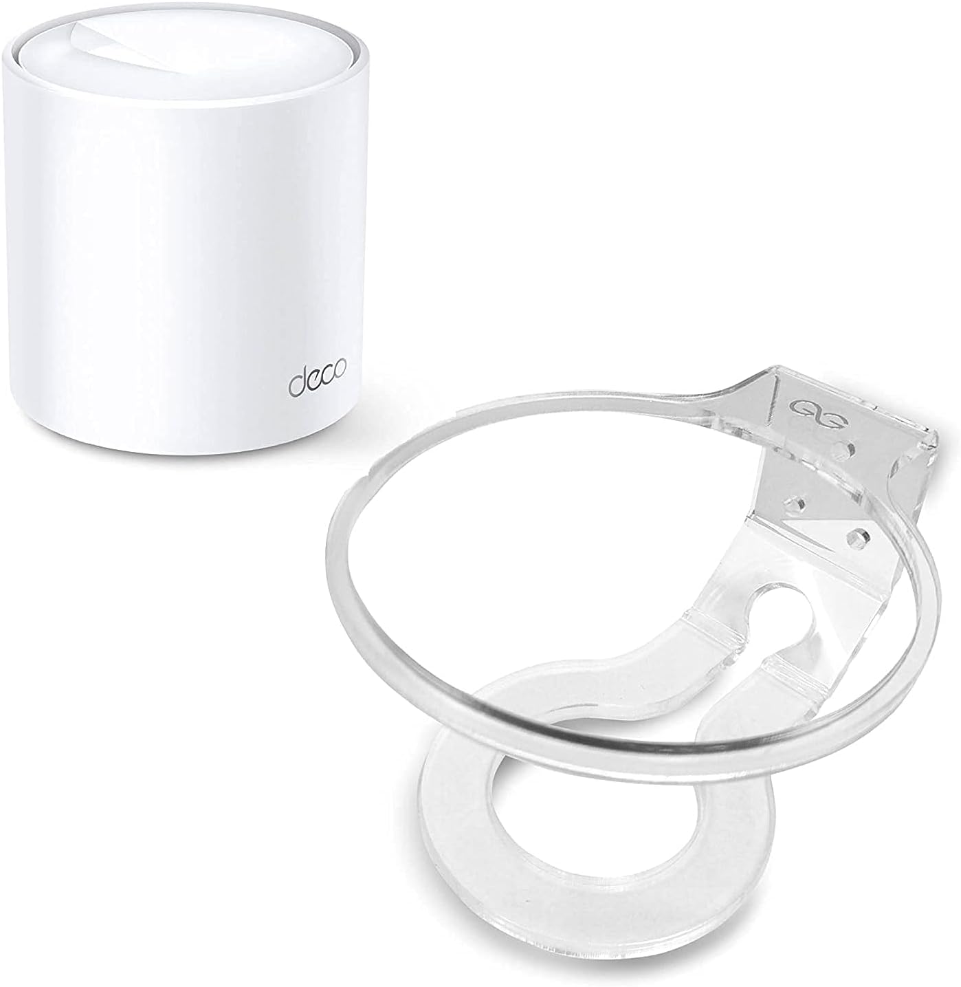 Gadget Gear Wall Mount Holder for TP-Link Deco X20 X60 X68 WiFi 6 Mesh WiFi (AX1800,AX3000,AX3600), Simple and Sturdy Acrylic Wall Mount Holder Stand Bracket (Pack of 1)