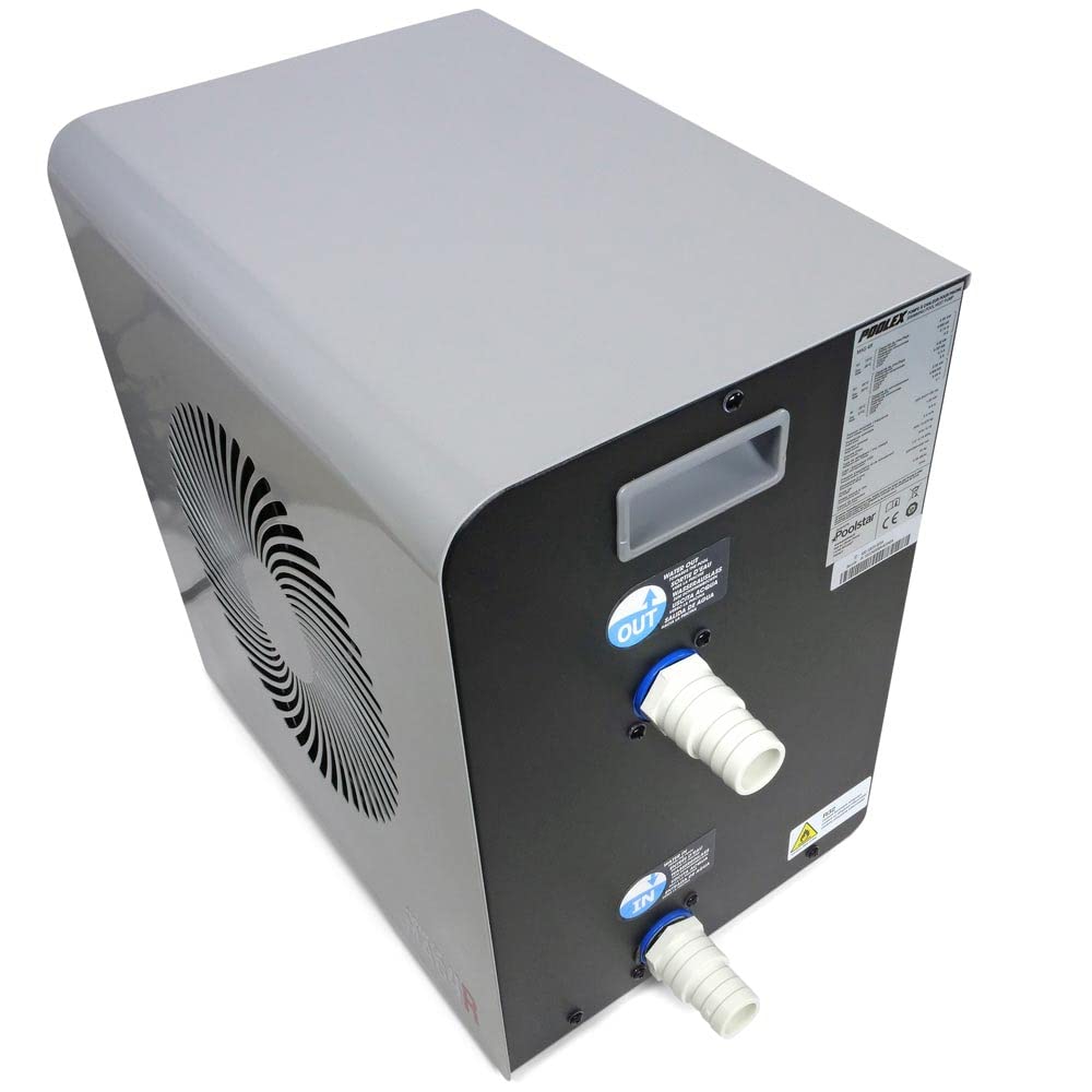 POOLEX MAG 4R Wärmepumpe für Pools Schwimmbecken bis 12.000 l Wasserinhalt Durchflusssensor Heizung Heizleistung 4 kW 230 V WiFi App-Steuerung LED Display Titan Wärmetauscher auch für Salzwasser