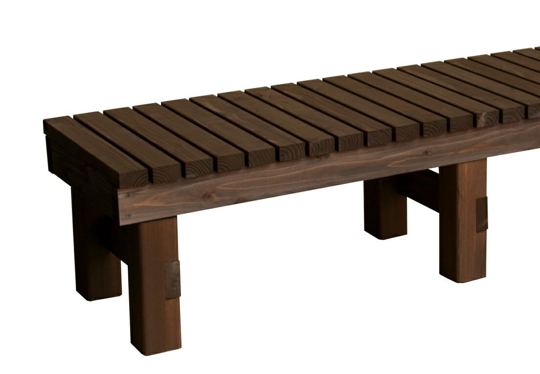 〘0038u〙オーダー縁台 Amazon.co.jp: WOODPRO 縁台 濡れ縁 (国産杉 板幅6.5cm) 幅89cm 奥行