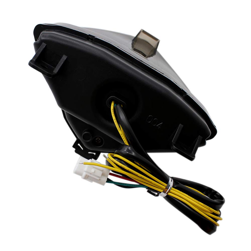 Indicatore di direzione del freno a LED per fanale posteriore integrato per moto per Yamaha YZF R1 2004-2006 Custom (Lente Fumo