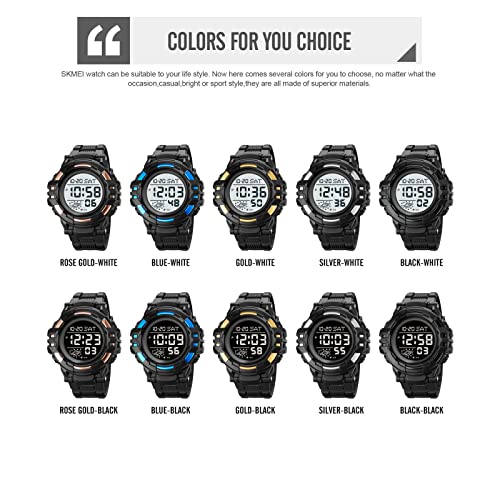 SKMEI Men's Digital Sports Watch Digital Watch for Youth Sports Outdoor