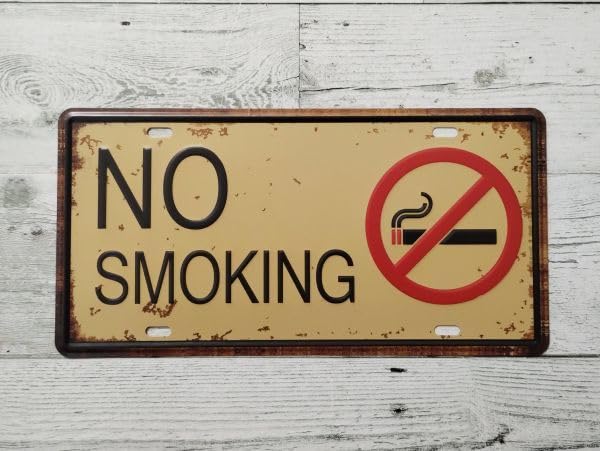 Amazon.co.jp: bk126 ブリキ看板「NO SMOKING」ノースモーキング 禁煙