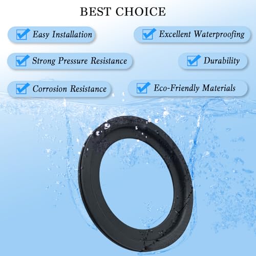 Image of 2 Pack RV Toilet Seal, RV Toilet Seal Replacement for Dometic 300 /310 /320 Toilet, Rubber RV Toilet Seal Ring Kit Replacement for 385311658, Solve The Leakage Problem