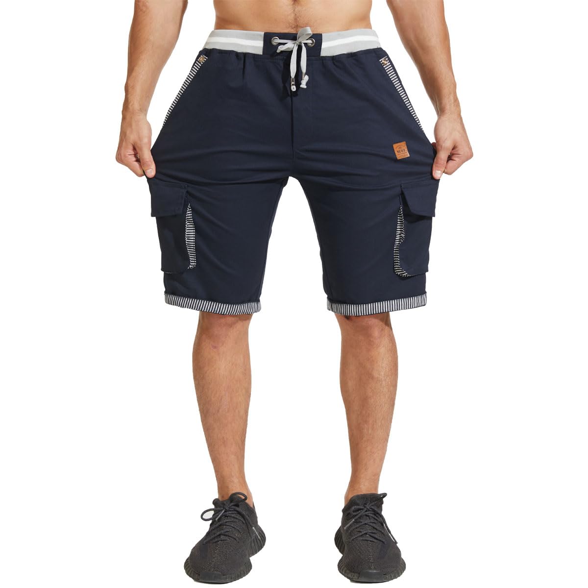 JustSun Pantaloncini Uomo Shorts Uomo con Tasche Cotone Leggero
