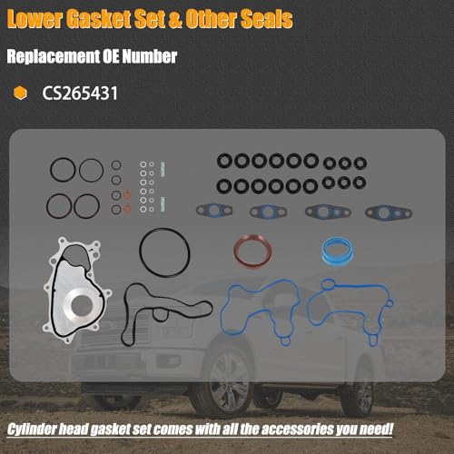 Image of Cylinder Head Gasket Kit for 2015 2016 Ford F150 3.5L ecoboost for Ford Expedition Transit-150 250 350 & 350 HD for Lincoln Navigator 2015-2018 Valve Cover Gasket VS50887R