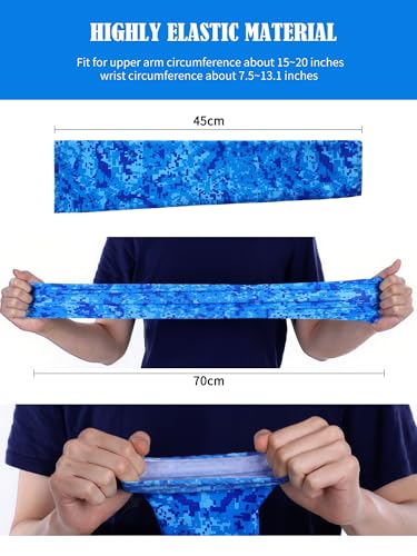 Boao 10 Pairs UV Sun Protection Arm Sleeves for Men Women Sport Cooling Tattoo Cover Compression Sleeves with Thumbholes3