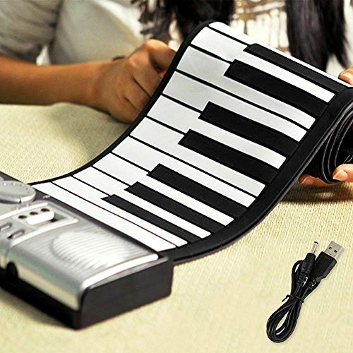 Heqianqian Piano roulé à la Main Main Piano Roll 61 Clé électronique Portable Silicone de Haute qualité Universelle for Piano Enfants Main Rouleau Convient pour la Maison et la Maternelle - Les Beatles, Paul McCartney, John Lennon, RIngo Starr, George Harrison Heqianqian Piano roulé à la Main Main Piano Roll 61 Clé électronique Portable Silicone de Haute qualité Universelle for Piano Enfants Main Rouleau Convient pour la Maison et la Maternelle – Image 5