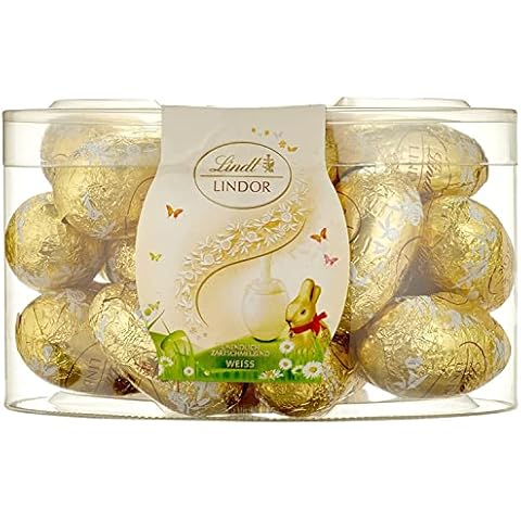 Lindt Schokolade LINDOR Eier Weiß Cover