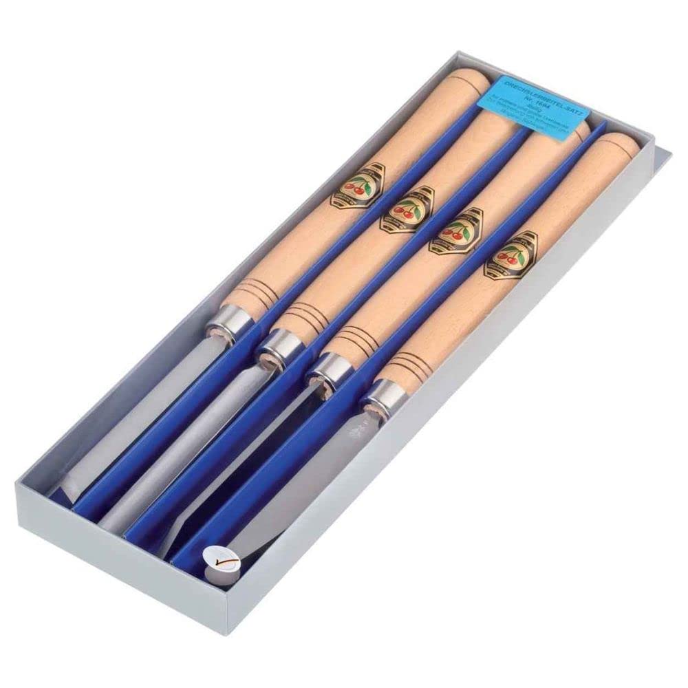 Turning Chisel Set 4-pcs., long Handles marca Kirschen