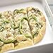 Zak Designs Large Gallery Melamine Serving Tray, Easy to Hold with Modular Design, Perfect Kitchen Dinnerware for Indoor/Outdoor Activities (21in x 13.5in x 1.75in, White, BPA-Free) (1313-0022)